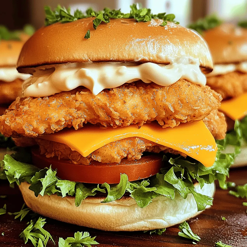 Crispy Garlic Chicken Sandwich Tasty and Easy Recipe