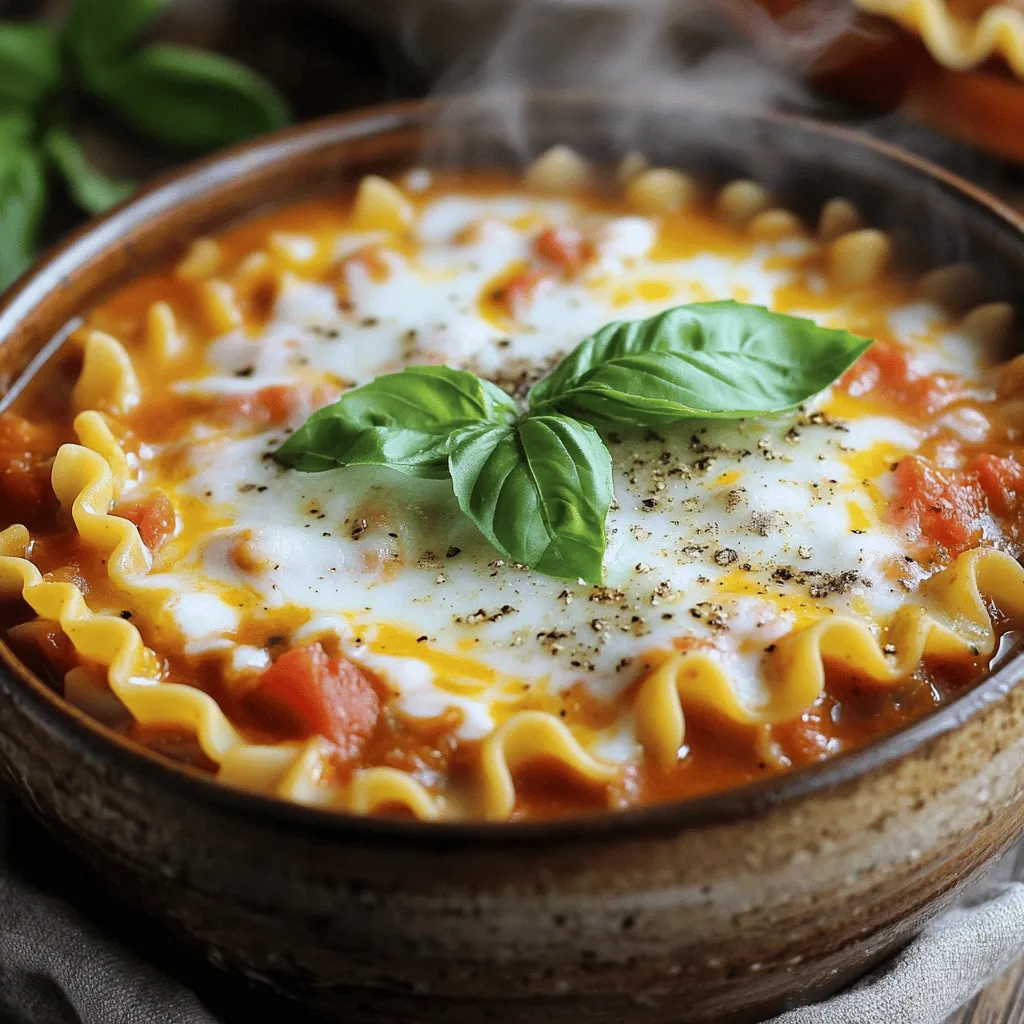 One Pot Lasagna Soup Hearty and Cozy Comfort Dish