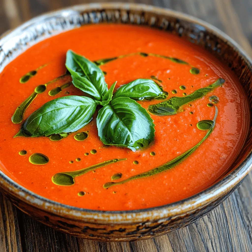 Creamy Tomato Basil Soup Flavorful Comfort Food