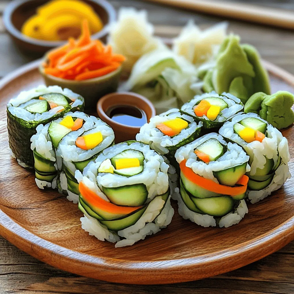 Vegetable Sushi Rolls Fresh and Healthy Delight