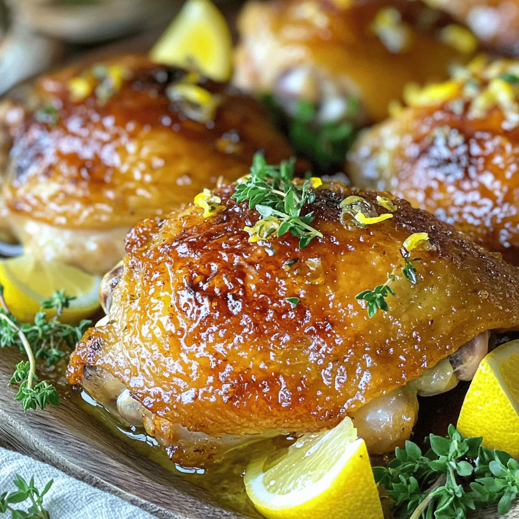 Lemon Garlic Roasted Chicken Thighs Flavorful Delight