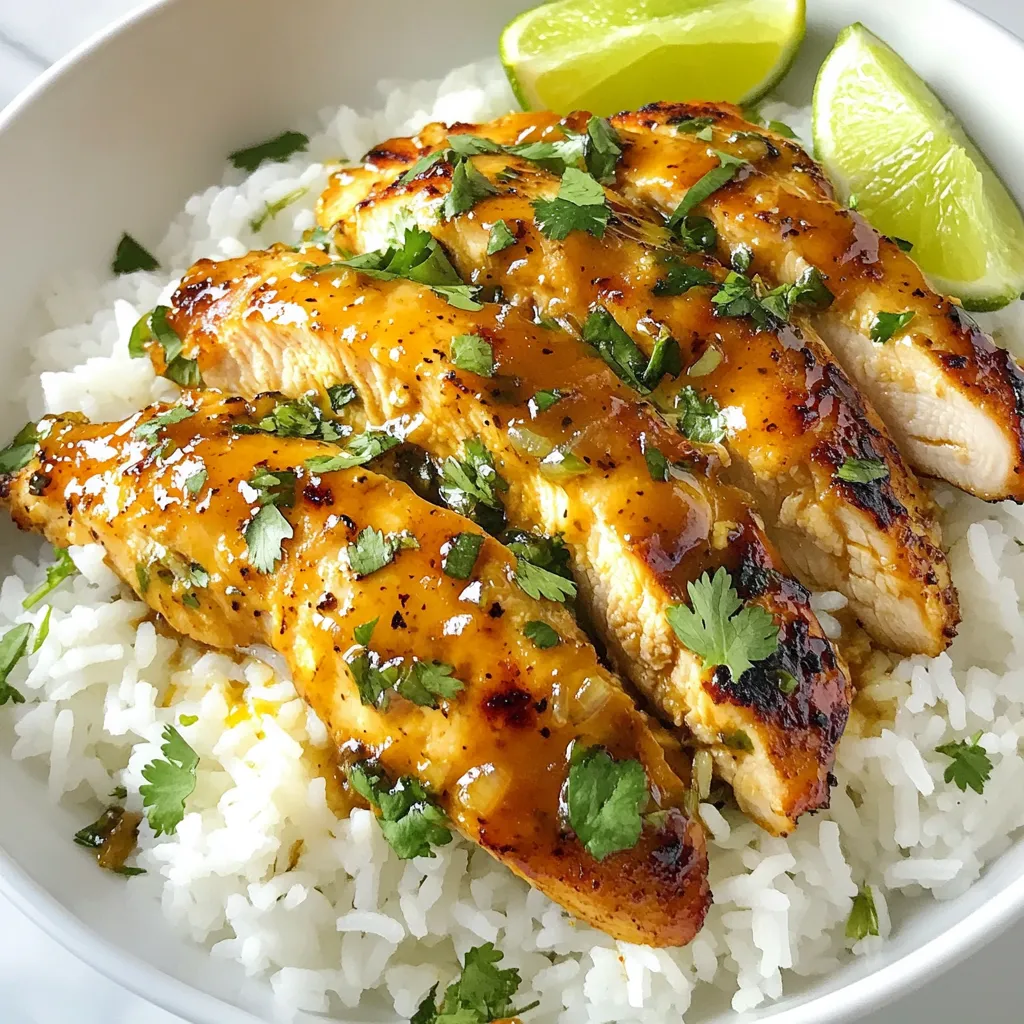 Maple Chicken with Coconut Rice Flavorful Delight