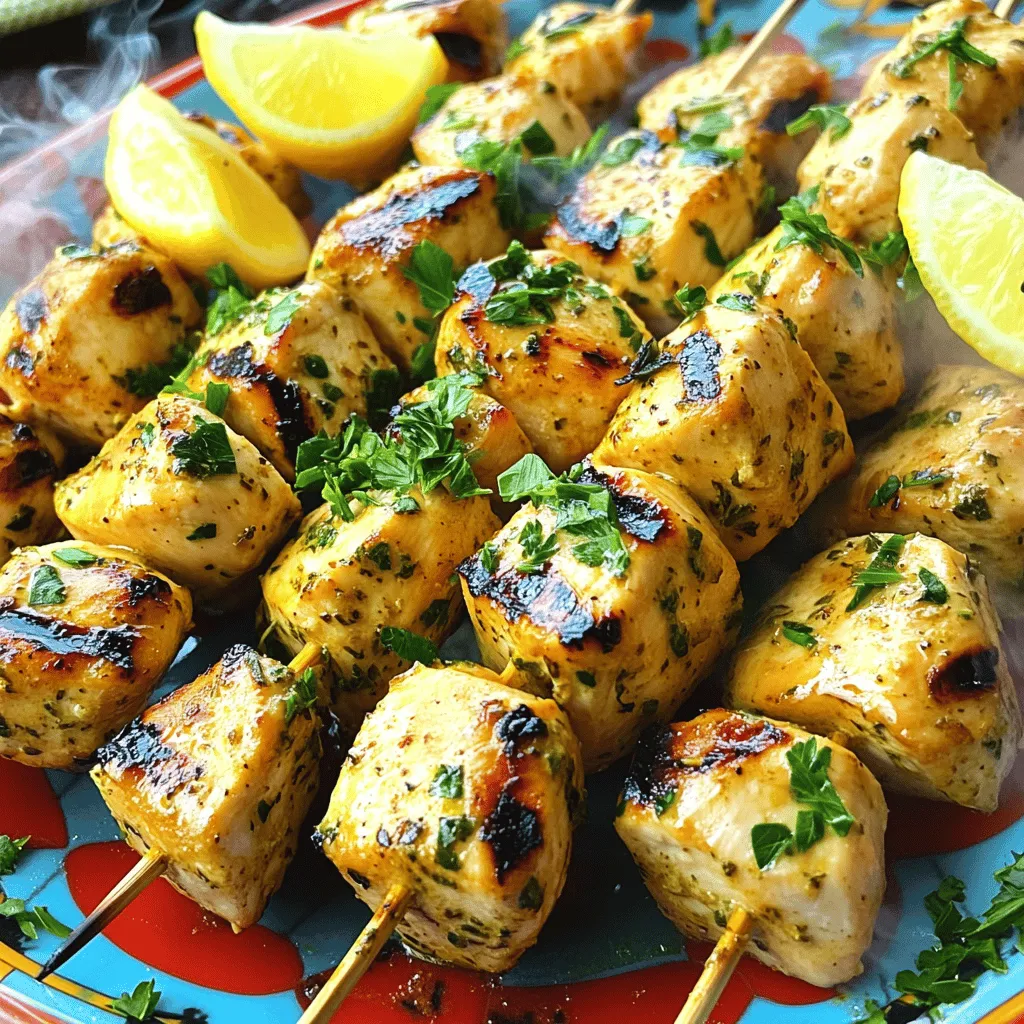 Grilled Lemon Herb Chicken Skewers Tasty and Simple Recipe