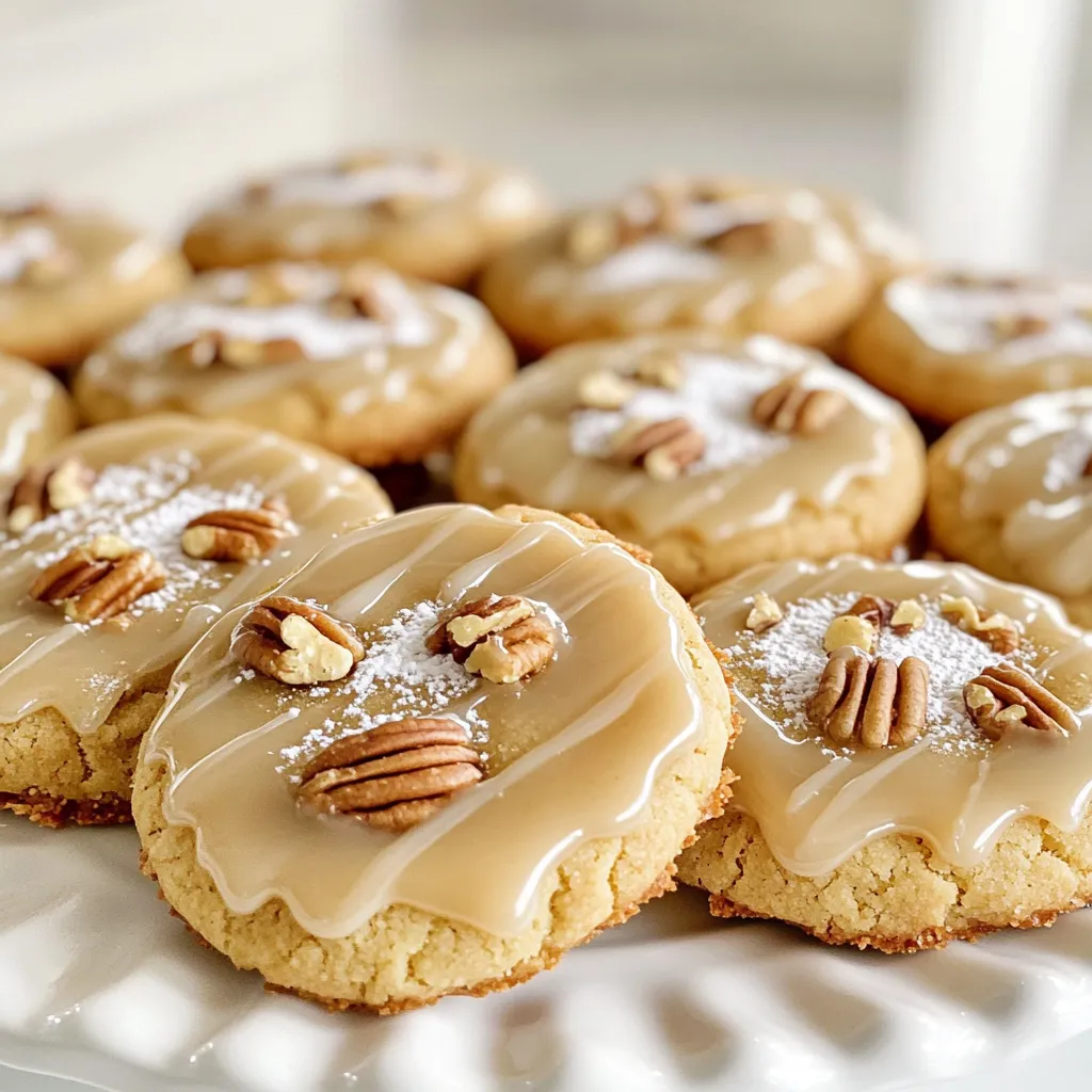Brown Butter Maple Glazed Shortbread Cookies Delight