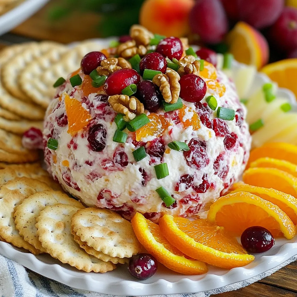 Cranberry Orange Cheese Ball Delightful Party Treat