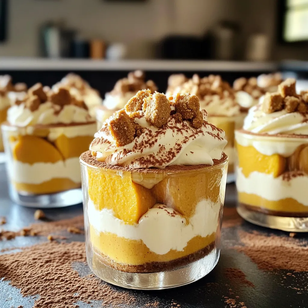 Pumpkin Tiramisu Cups Irresistible Dessert Delight