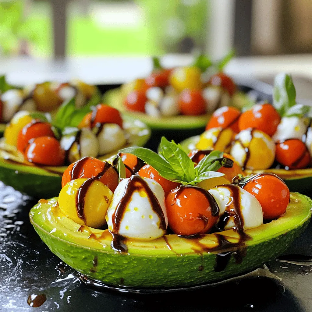 Caprese Stuffed Avocados Flavorful and Fresh Dish