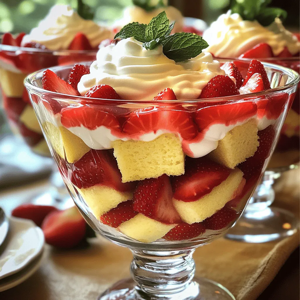 Strawberry Shortcake Trifle Delightful and Easy Treat