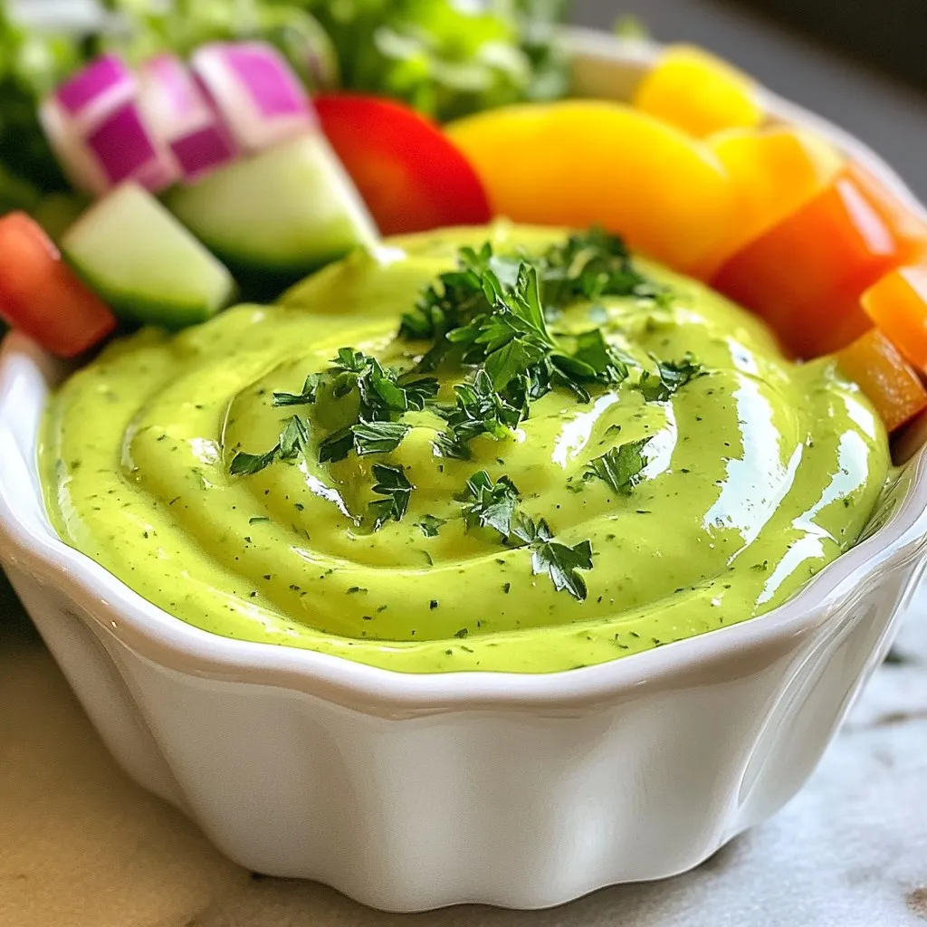 Creamy Avocado Ranch Dressing Simple and Delicious Mix