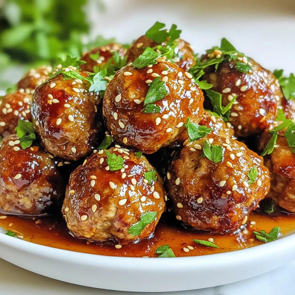 Spicy Honey Garlic Meatballs Savory and Flavorful Dish