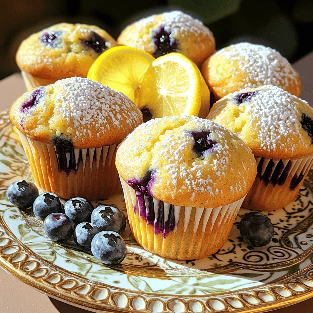 Mouthwatering Lemon Blueberry Muffins Easy Recipe