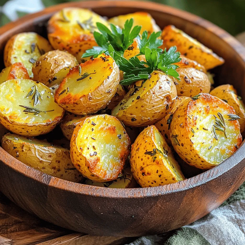 Garlic Herb Roasted Potatoes Crispy and Flavorful Dish