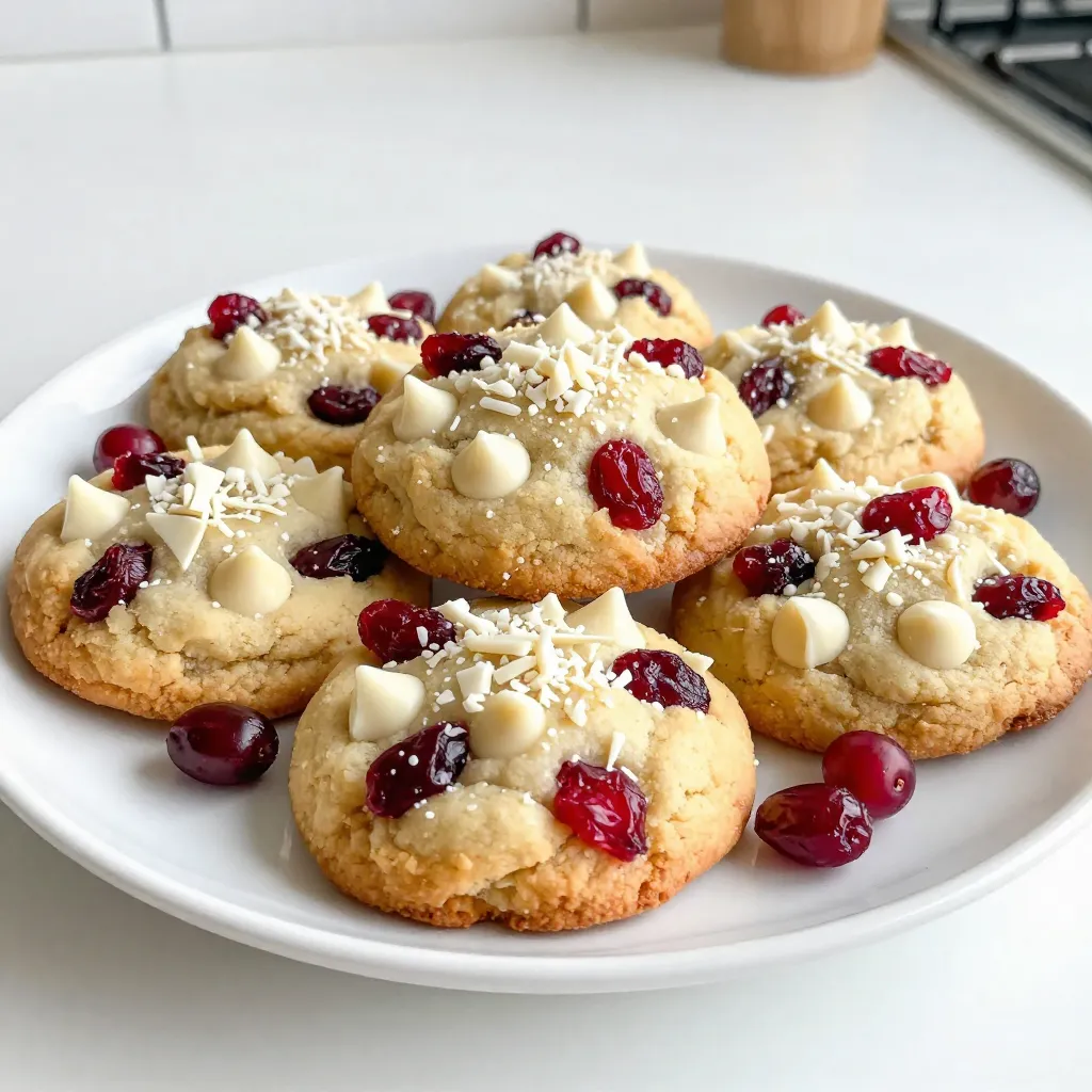 White Chocolate Cranberry Cookies Delightful Treat