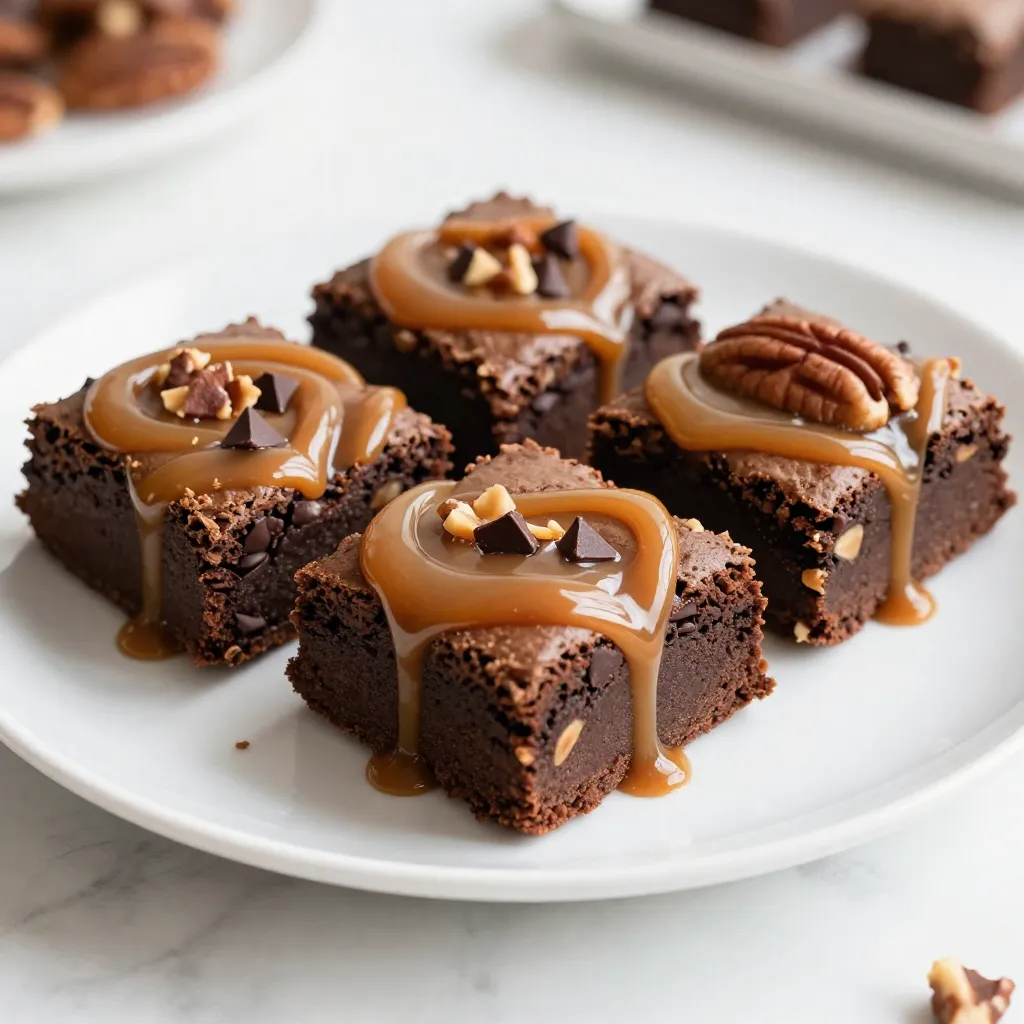 Caramel Pecan Turtle Brownies Irresistible Treats