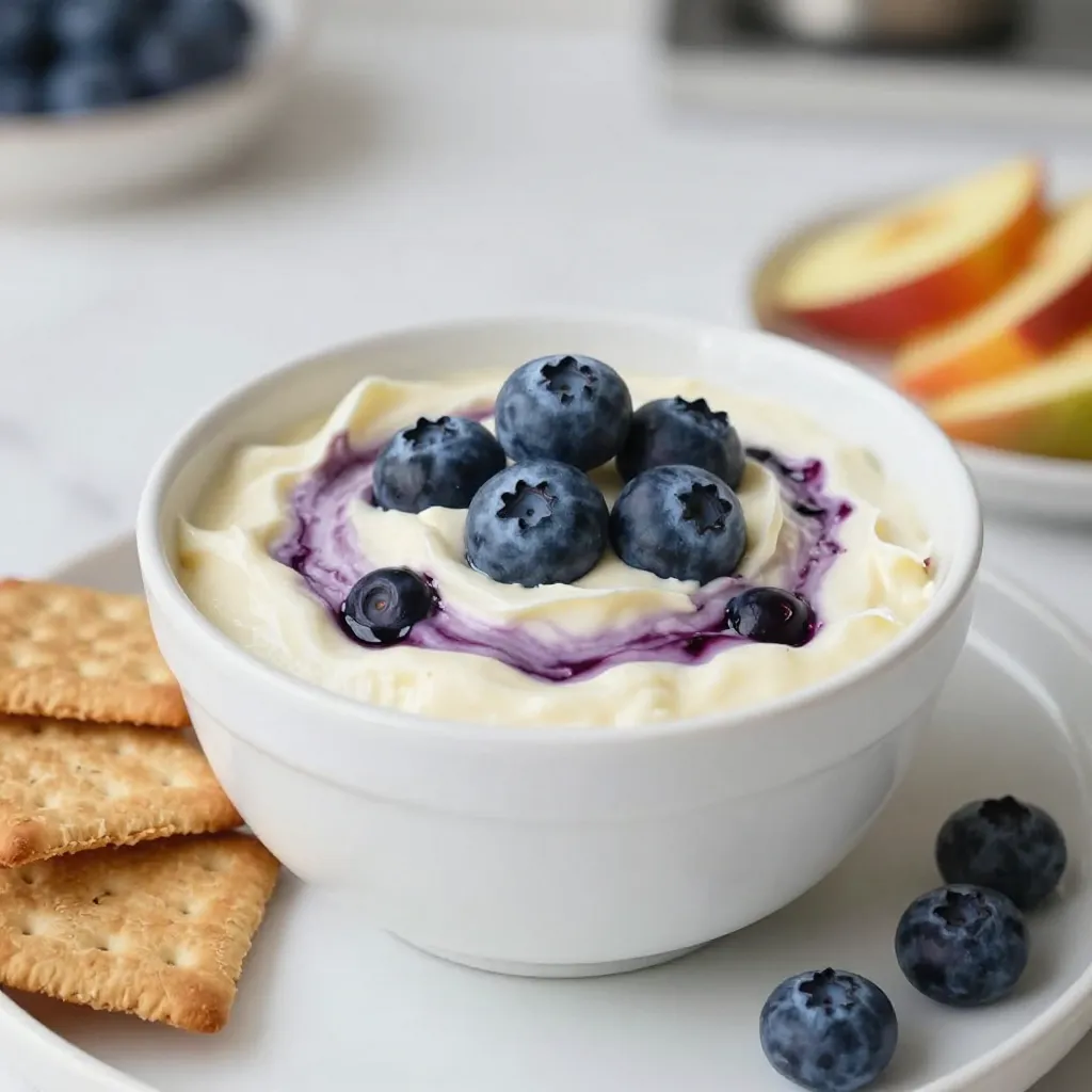Blueberry Cheesecake Dip Tasty and Simple Treat