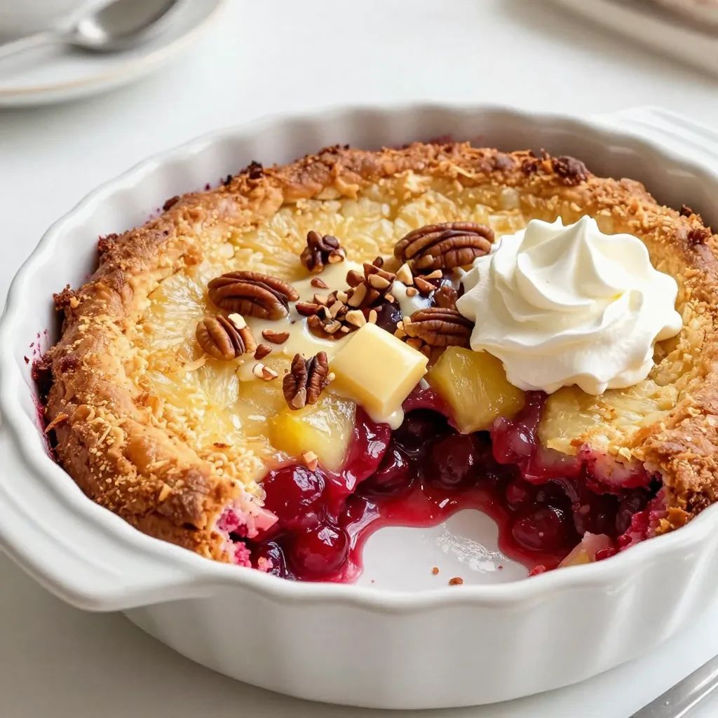 Cherry Pineapple Dump Cake Simple and Tasty Dessert