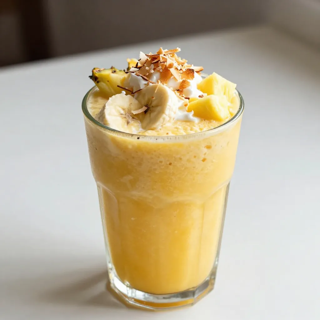 Pineapple Coconut Smoothie Refreshing Summer Treat