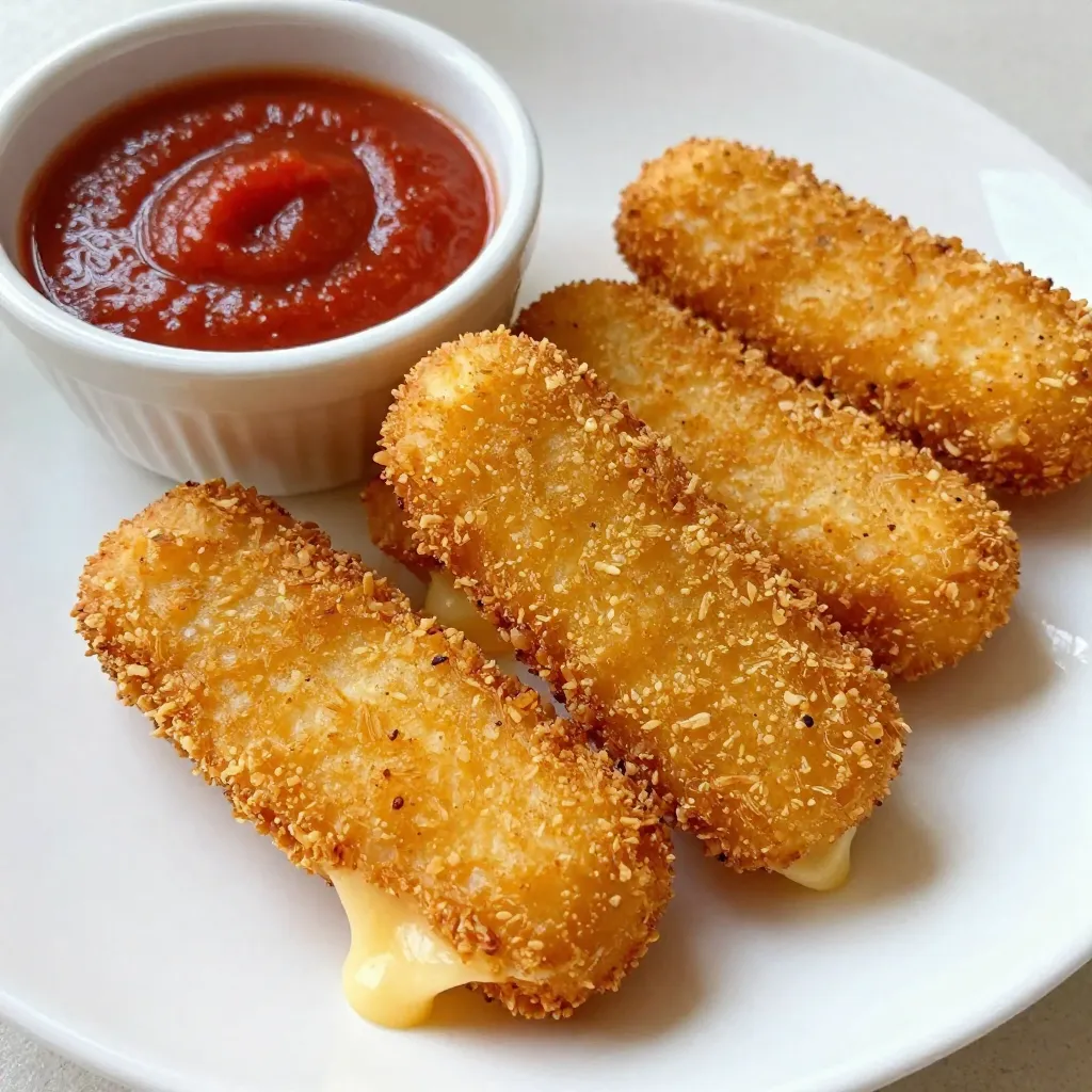 Air Fryer Mozzarella Sticks Crispy and Cheesy Delight