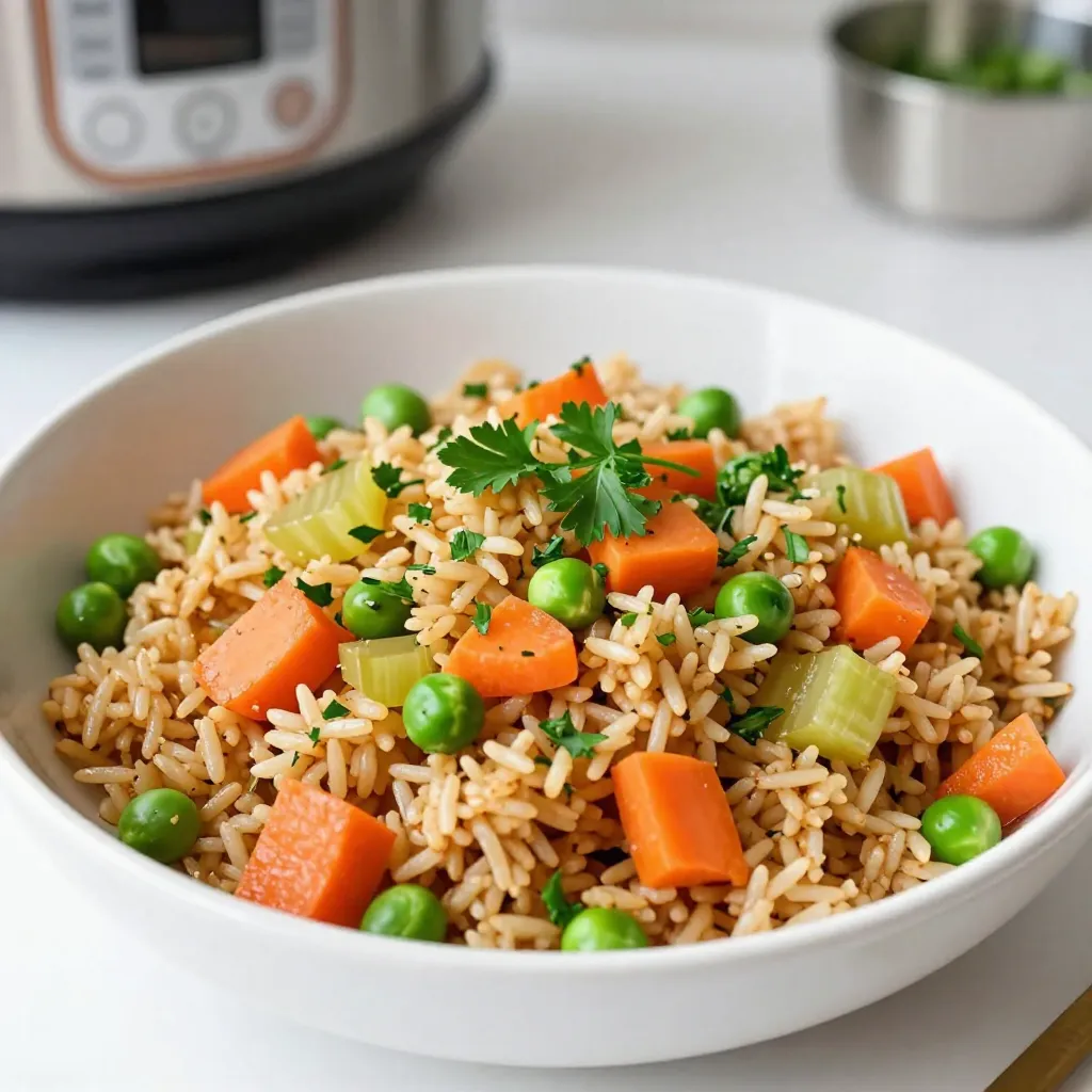 Instant Pot Brown Rice Pilaf Flavorful and Filling Dish