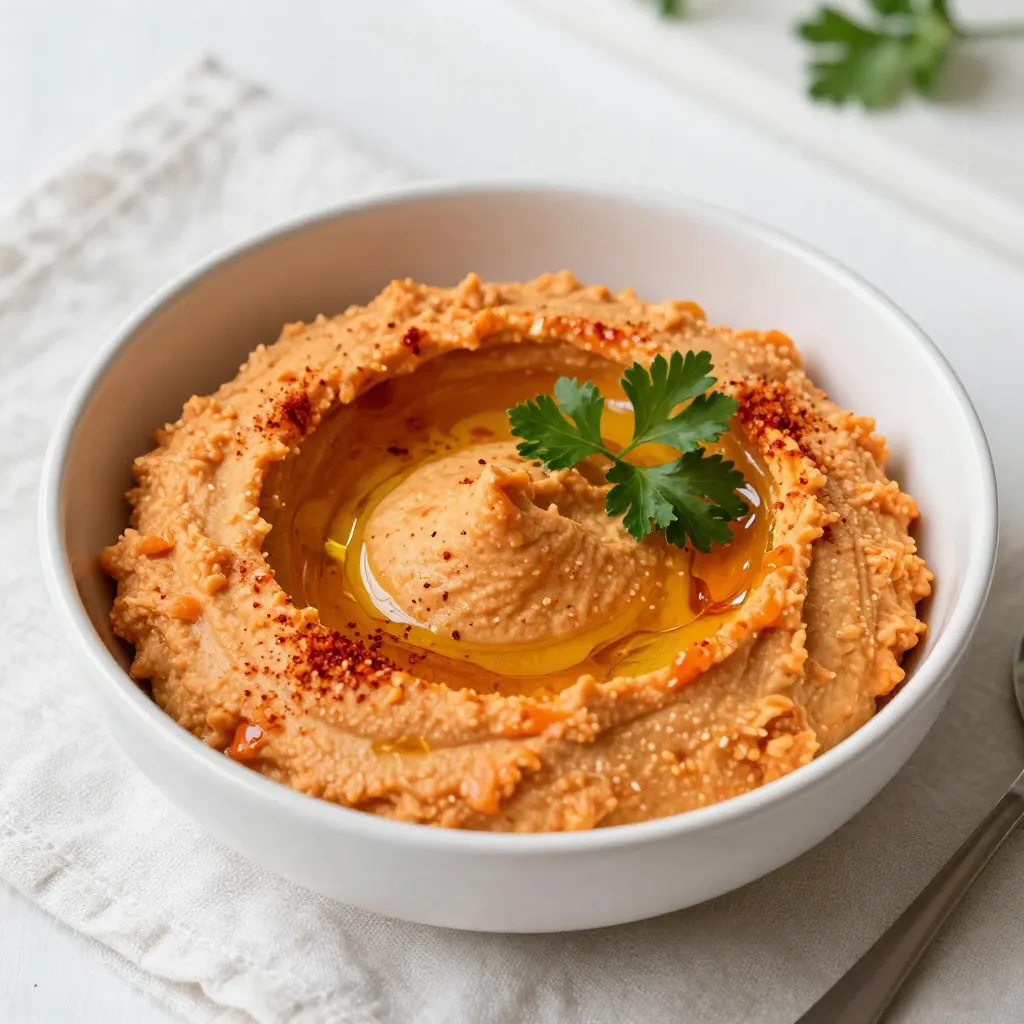 Roasted Red Pepper Hummus Flavorful and Easy Recipe