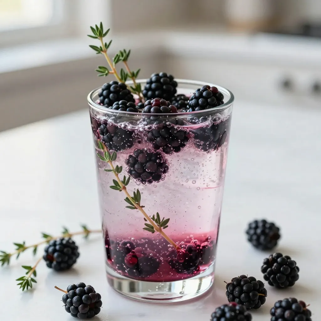 Blackberry Thyme Mocktail Refreshing and Simple Recipe