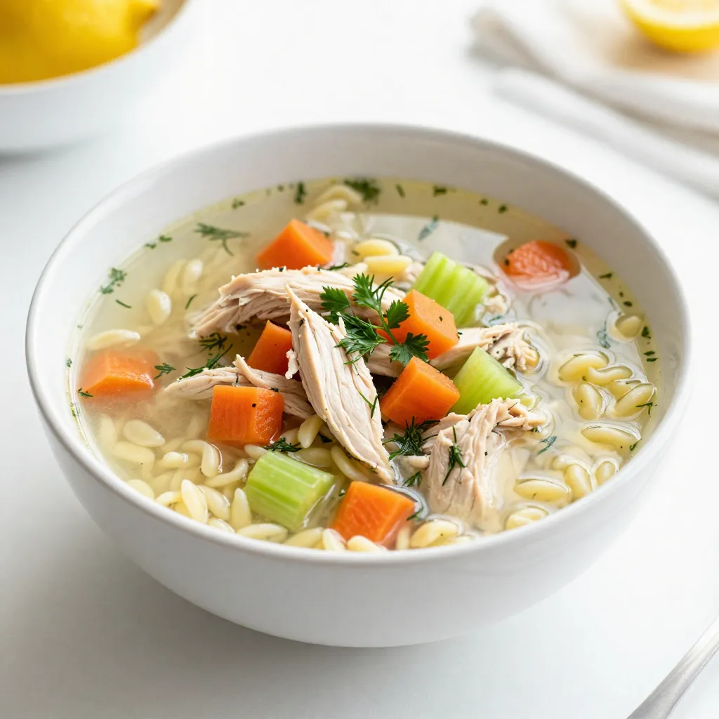 Greek Lemon Chicken Soup Hearty and Flavorful Recipe