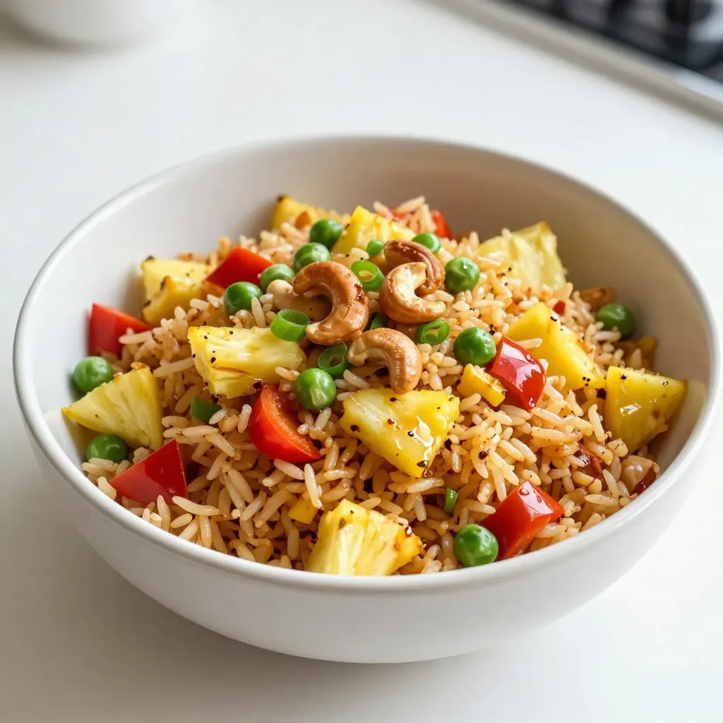 Tropical Pineapple Fried Rice Flavorful and Simple Dish