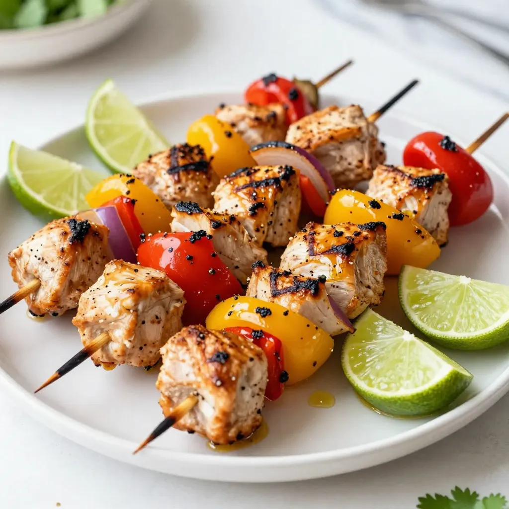 Chili Lime Grilled Chicken Kabobs Savory and Simple