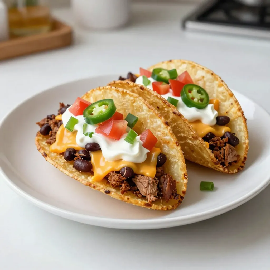 Loaded Taco Potato Skins Savory and Satisfying Treat