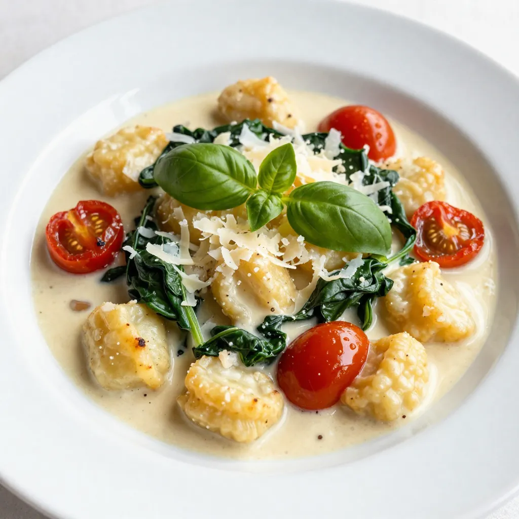 One-Pot Creamy Tuscan Gnocchi Easy and Tasty Meal
