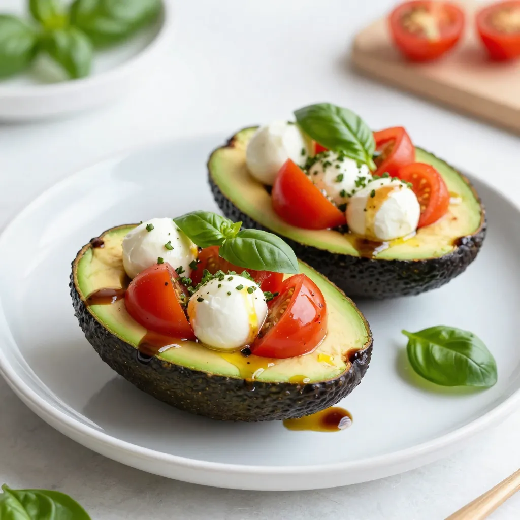 Caprese Stuffed Avocados Flavorful and Simple Recipe
