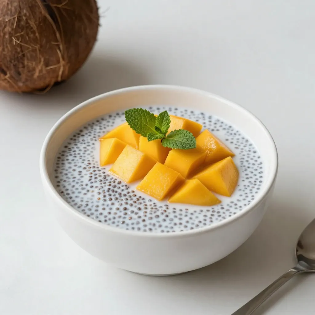 Coconut Mango Chia Pudding Quick and Tasty Delight