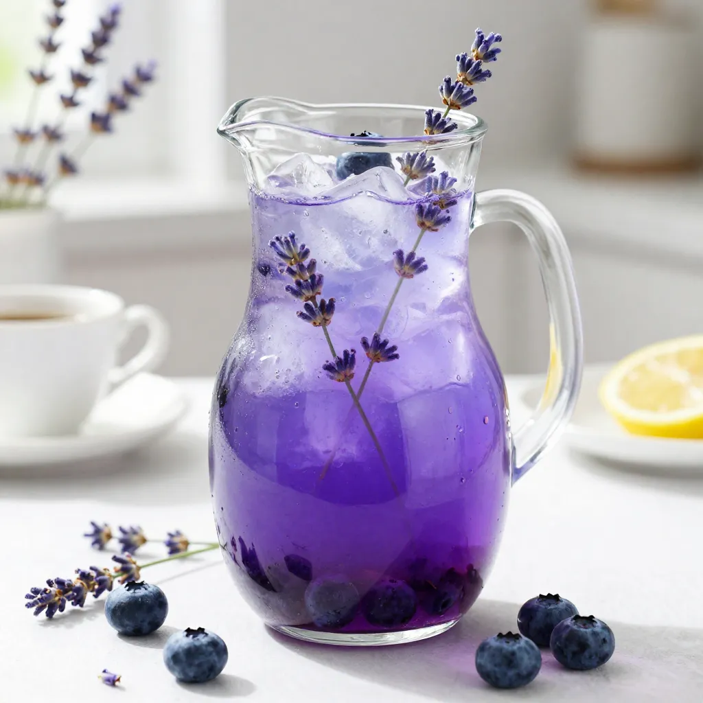 Blueberry Lavender Lemonade Refreshing Summer Drink