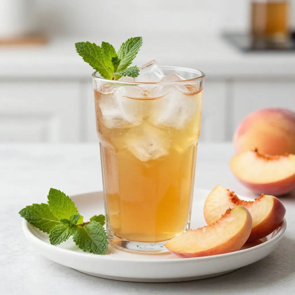 Honey Peach Iced Tea Refreshing Summer Drink Recipe