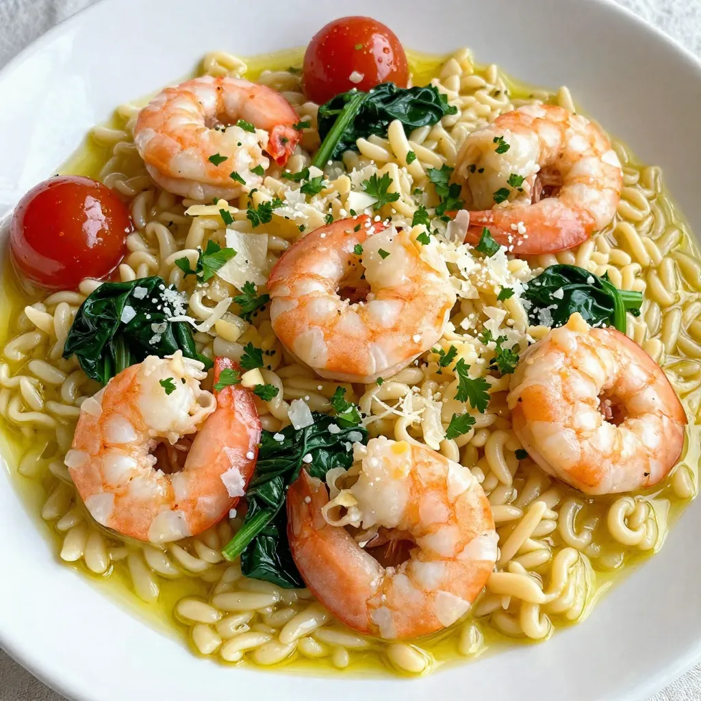 Lemon Garlic Shrimp Orzo Flavorful and Simple Meal