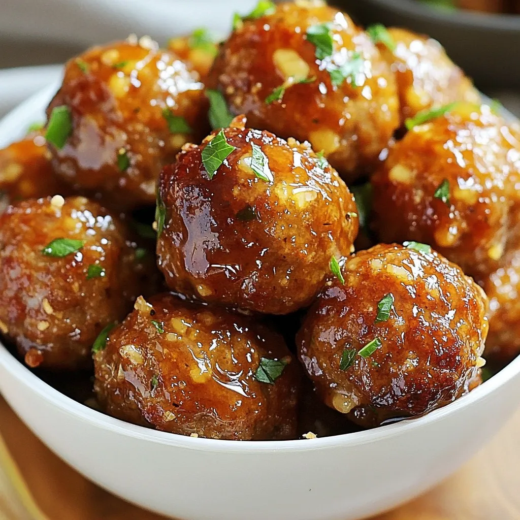 Honey Garlic Glazed Meatballs Flavorful Dinner Choice