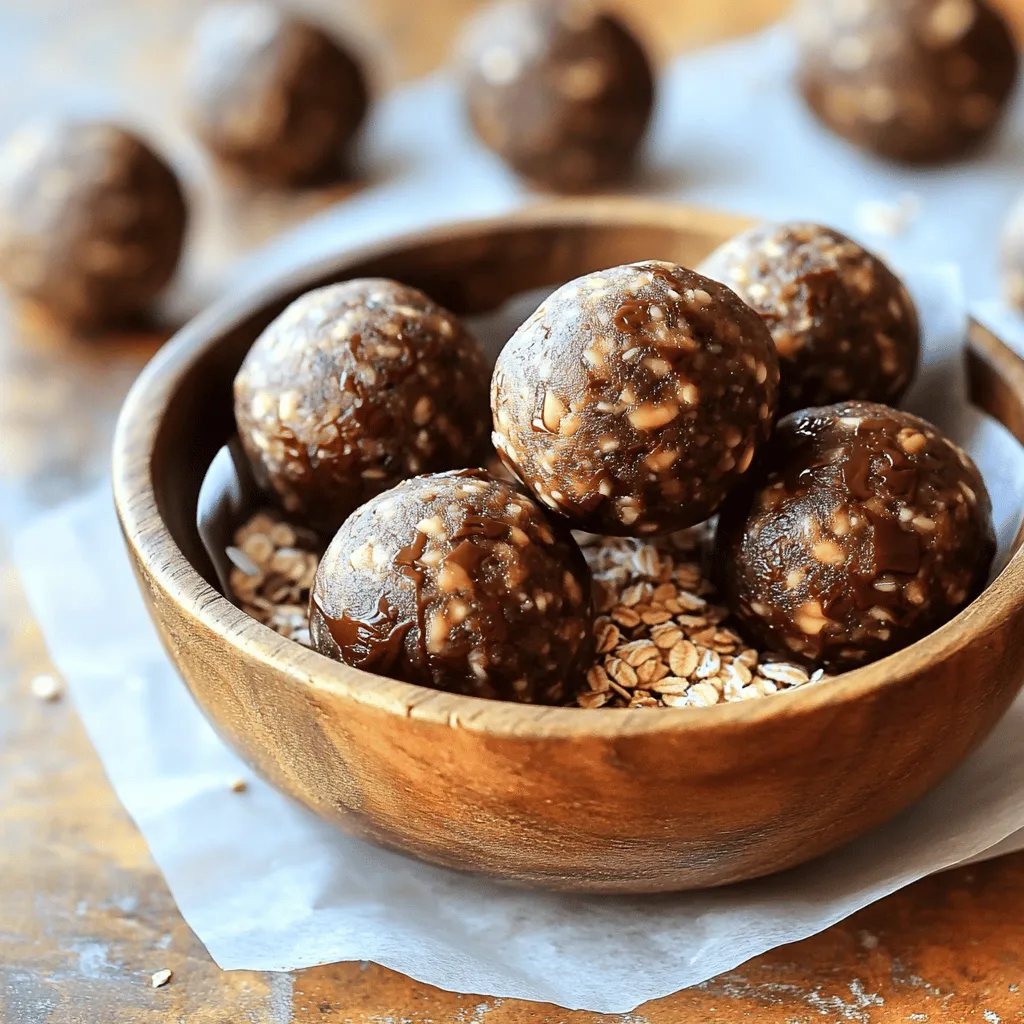 Peanut Butter Chocolate Energy Balls Simple Snack Idea