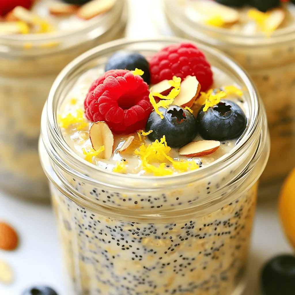 Lemon Poppyseed Overnight Oats Simple and Tasty Recipe