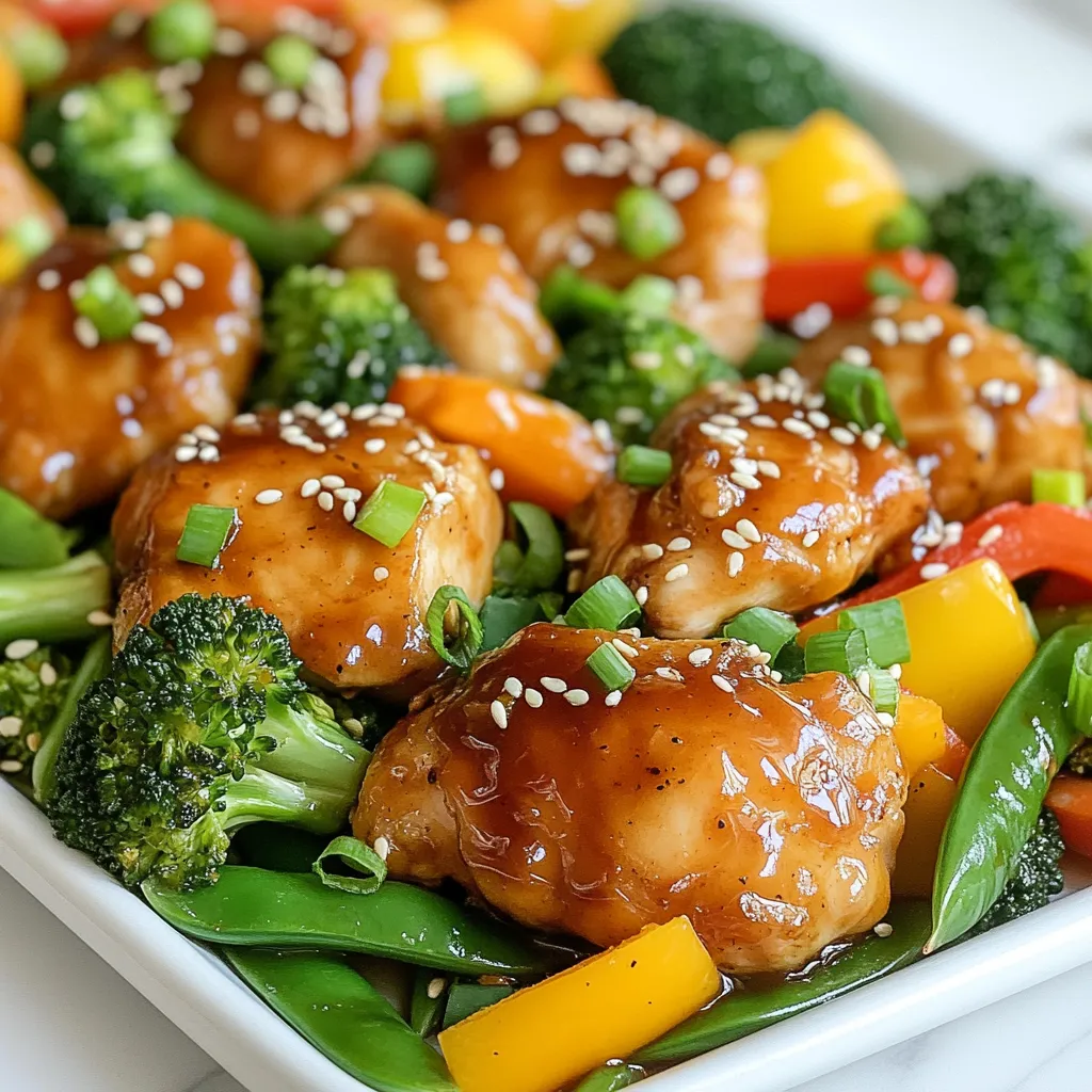 Sheet Pan Teriyaki Chicken and Veggies Delight