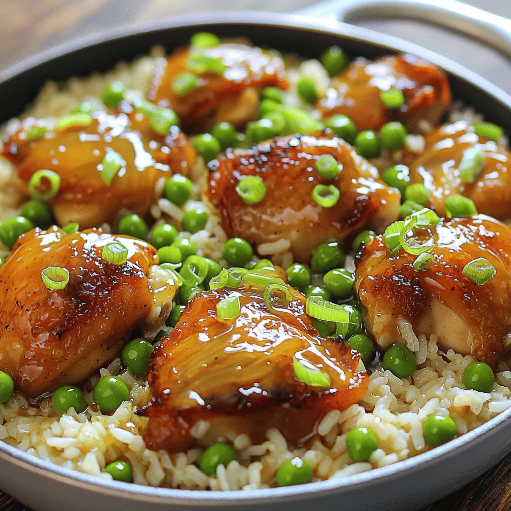Honey Mustard Chicken and Rice Skillet Delight