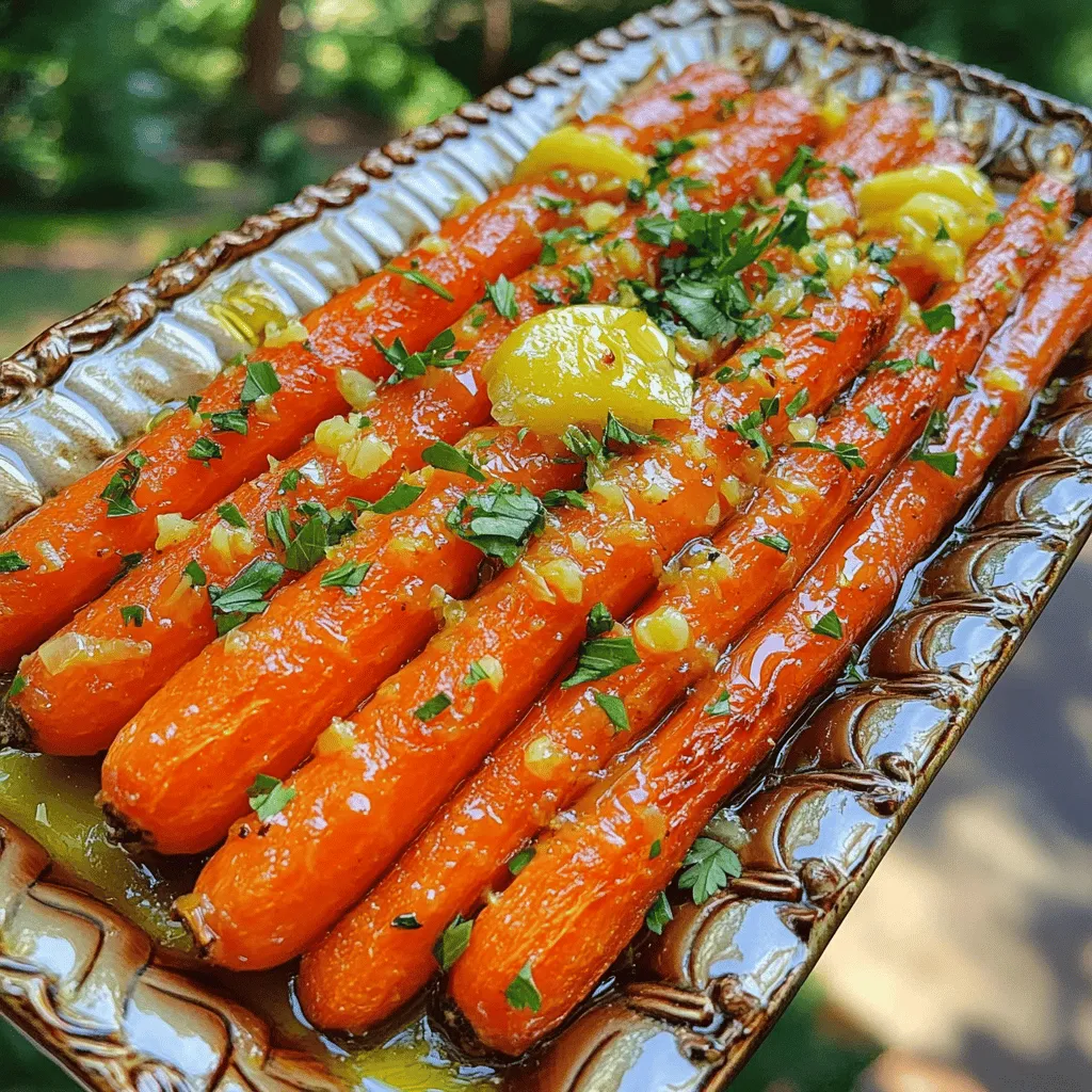Tangy Lemon Garlic Roasted Carrots Flavorful Side Dish