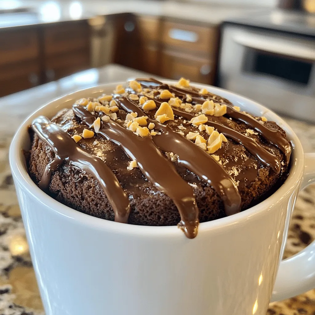 Chocolate Peanut Butter Mug Cake Delightful and Easy