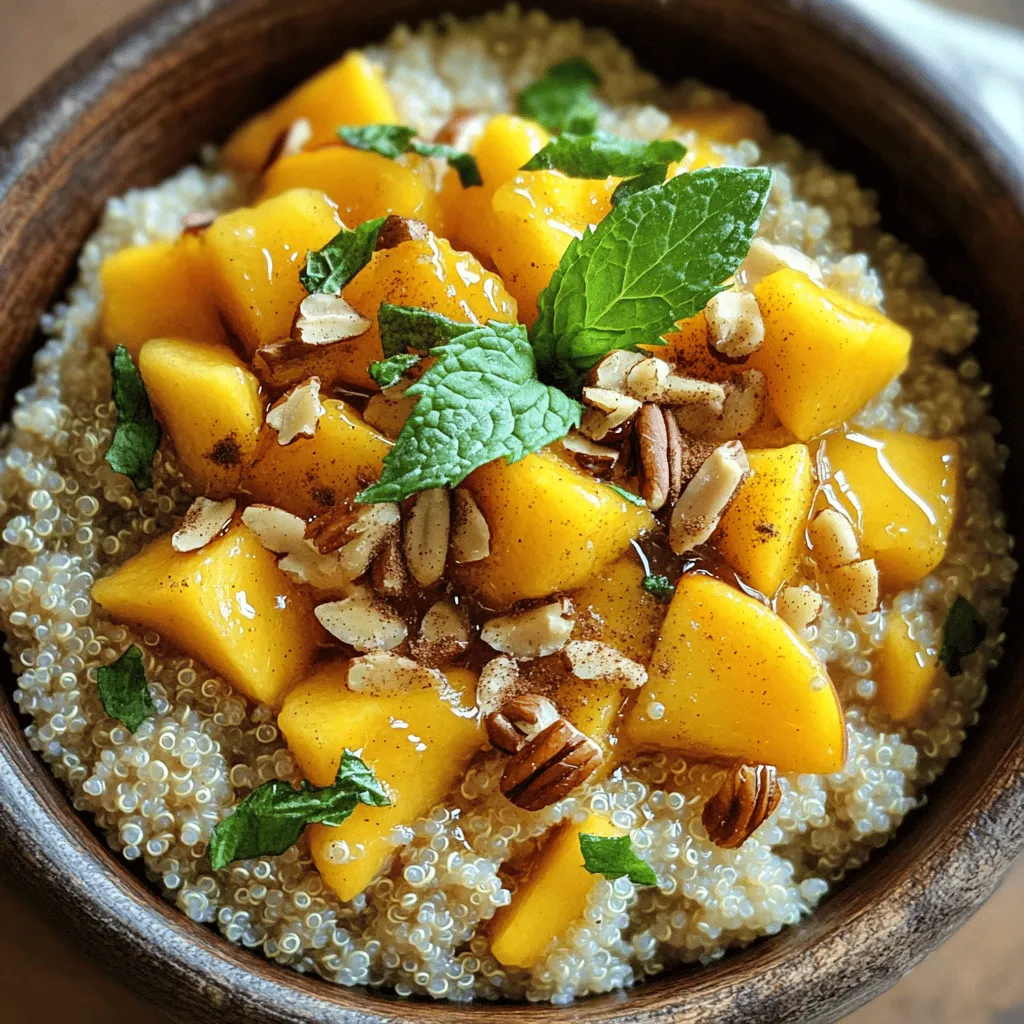 Peach Breakfast Quinoa Energizing Morning Delight