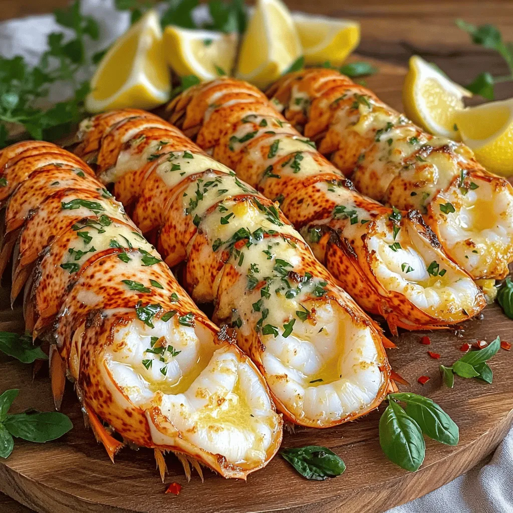 Lobster Tails with Garlic Herb Butter Sauce Delight