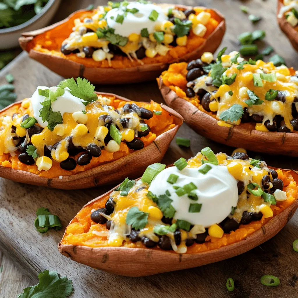 Loaded Sweet Potato Skins Flavorful and Satisfying Dish