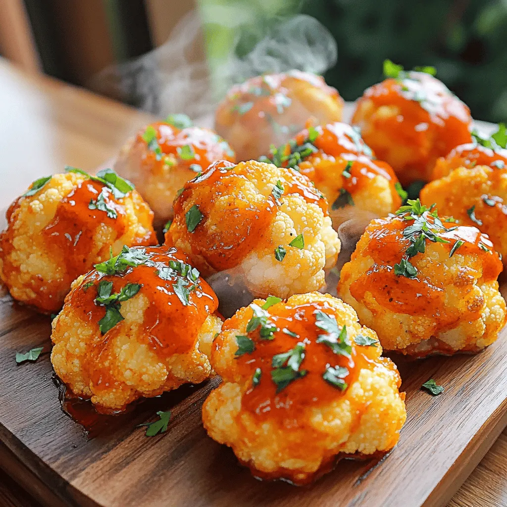 Buffalo Cauliflower Bites Crispy and Flavorful Snack