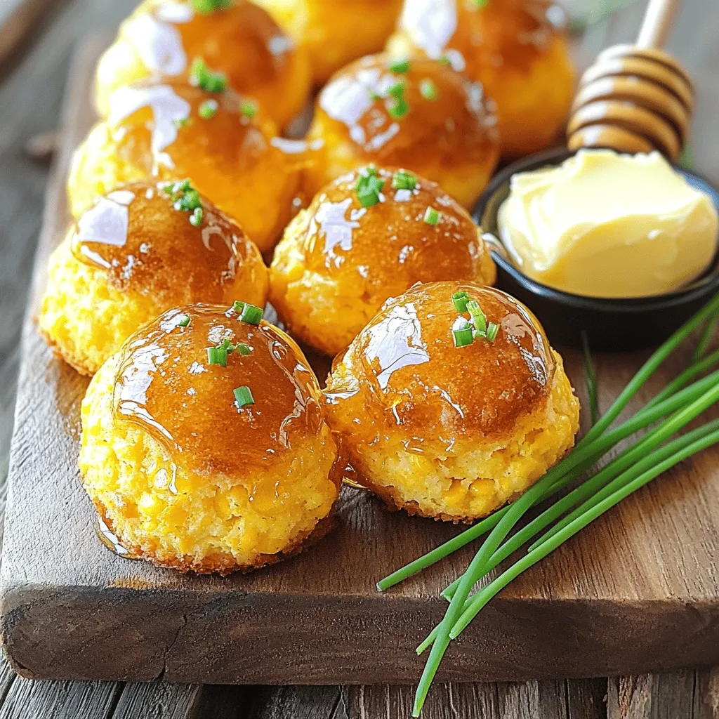 Southern-Style Honey Butter Cornbread Poppers Delight