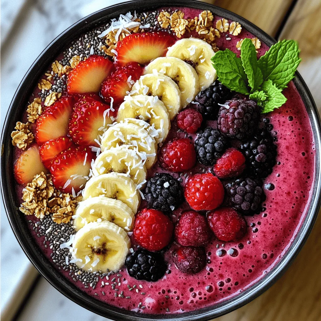 Berry Smoothie Bowl Creamy and Nutritious Delight