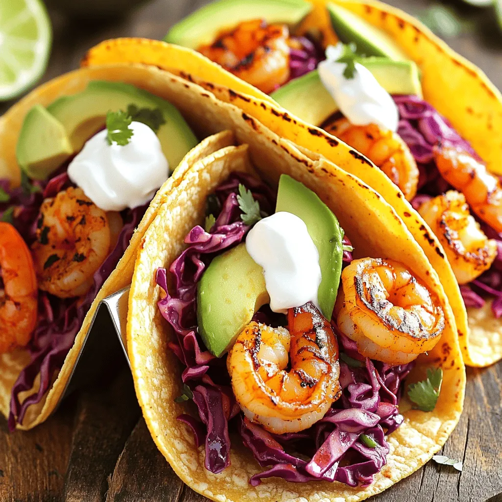Spicy Shrimp Tacos with Slaw Fresh and Tasty Delight