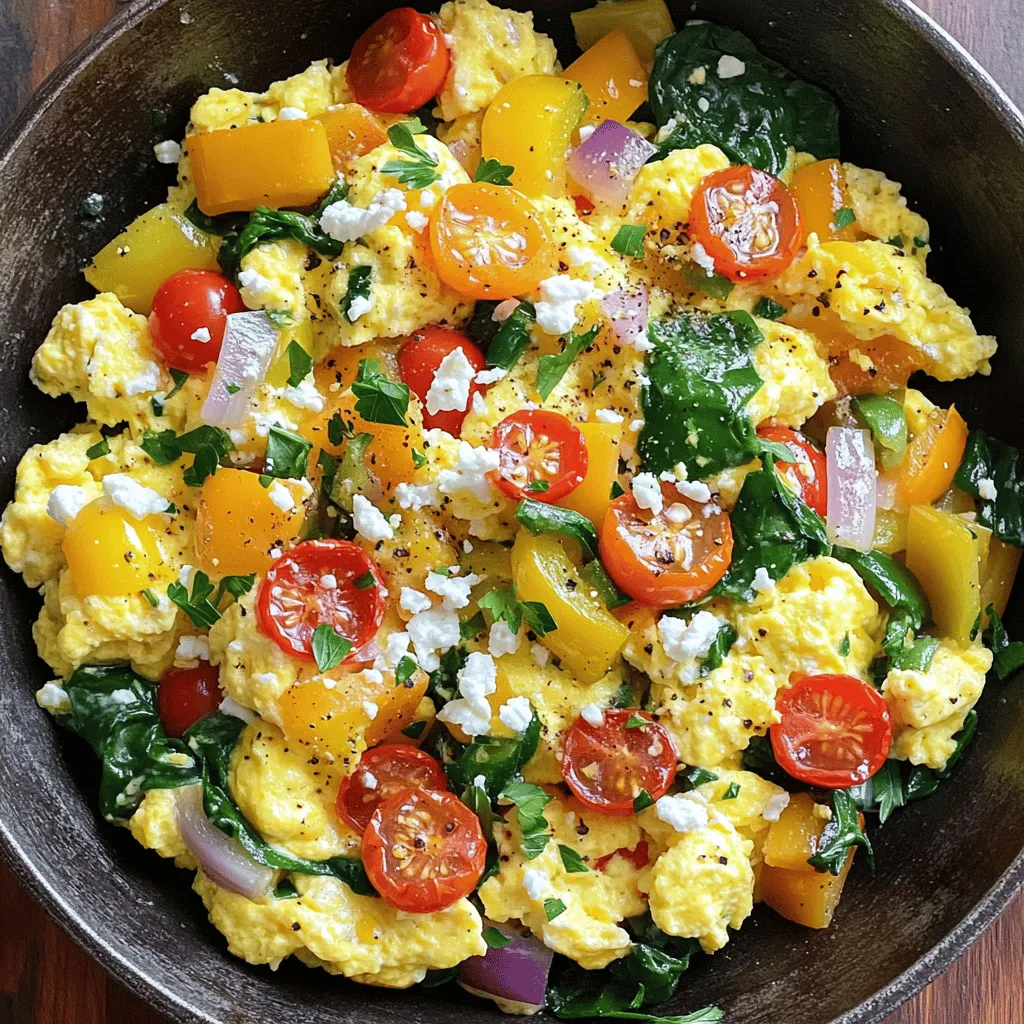Veggie Loaded Egg Scramble Flavorful Breakfast Idea